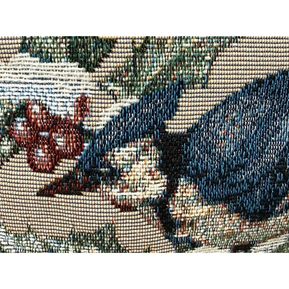 Blue Bird tapestry pillow 'And Heaven and Nature Sing' 11